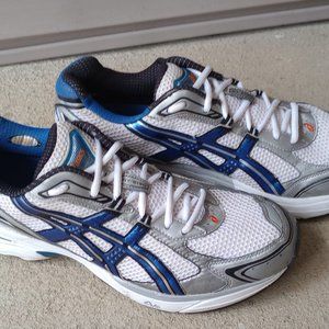Blue and Grey Asics sz:12